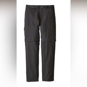 Patagonia Men's Stonycroft Convertible Pants Black NWT Size 38 x 32 inseam